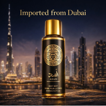 ASAD Unisex Luxury Body Mist | Imported Dubai Fragrance | Long-Lasting Fresh & Elegant Scent | 250 ml