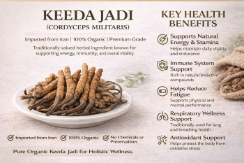 Keeda Jadi (Cordyceps Militaris) 5g | Imported from Iran | 100% Organic & Vegetarian | Premium Herbal Wellness Ingredient