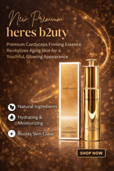 HERES B2UTY Premium Cordyceps Firming Essence – Luxury Anti-Aging Skin Revival