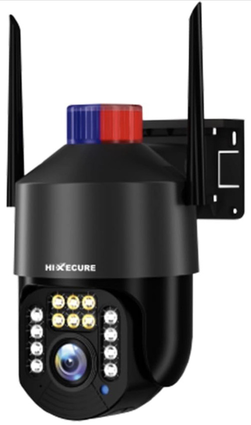 Hixecure 3MP RESULATION Pixel 4G/WiFi Outdoor PTZ Camera – 360° Rotation, Night Vision, Motion Detection, Two-Way Audio, SIM Card & SD Card Support, Waterproof Security Camera for Home & Business
