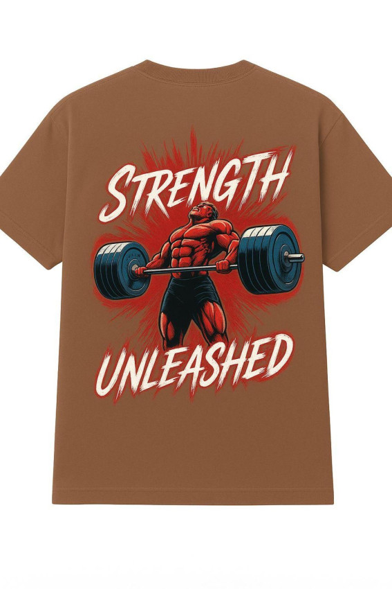 STRENGTH UNLEASHED Men's Oversized T-shirt New