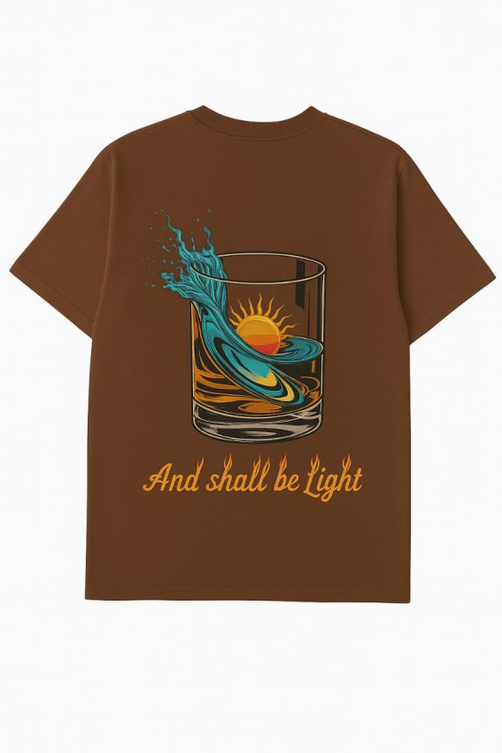 Wavy Graphic Men's Oversized T-Shirt