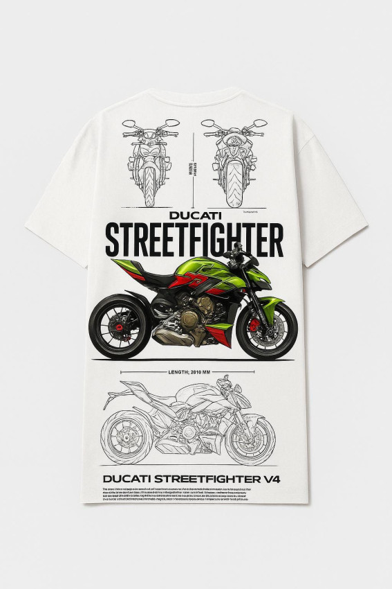 Ducati V4 Men's Oversized Tee