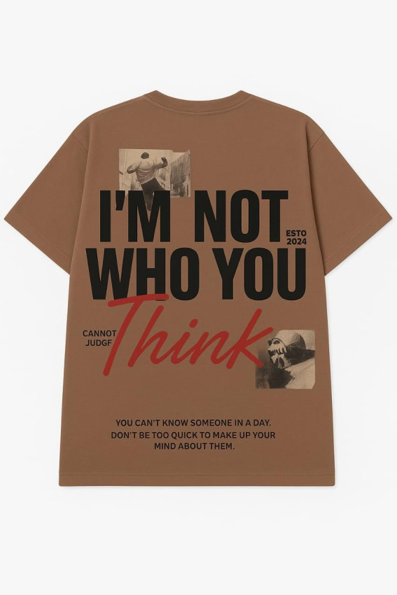 Think Again Men's Oversized Tee