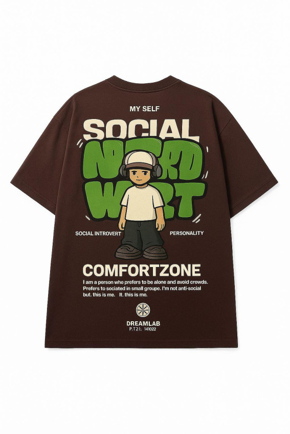 Social Introvert Men's Oversized Tee