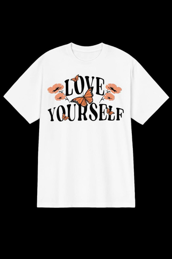 Love Yourself Girl's Oversized Tee