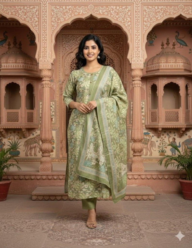 PASHMINA LADIES PRINT SUIT