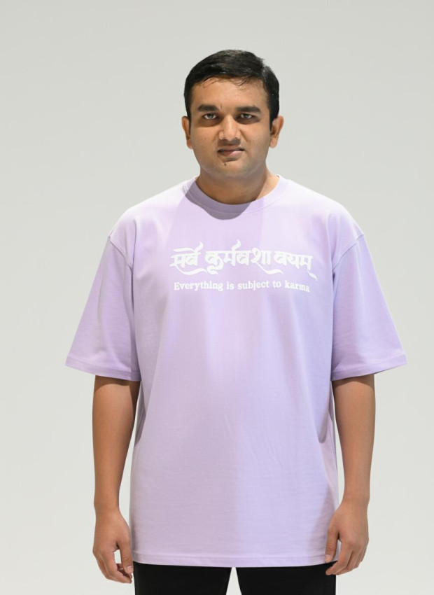 SANSKRiT SLOGAN TiME HEALS EVERYTHING UNISEX TEES