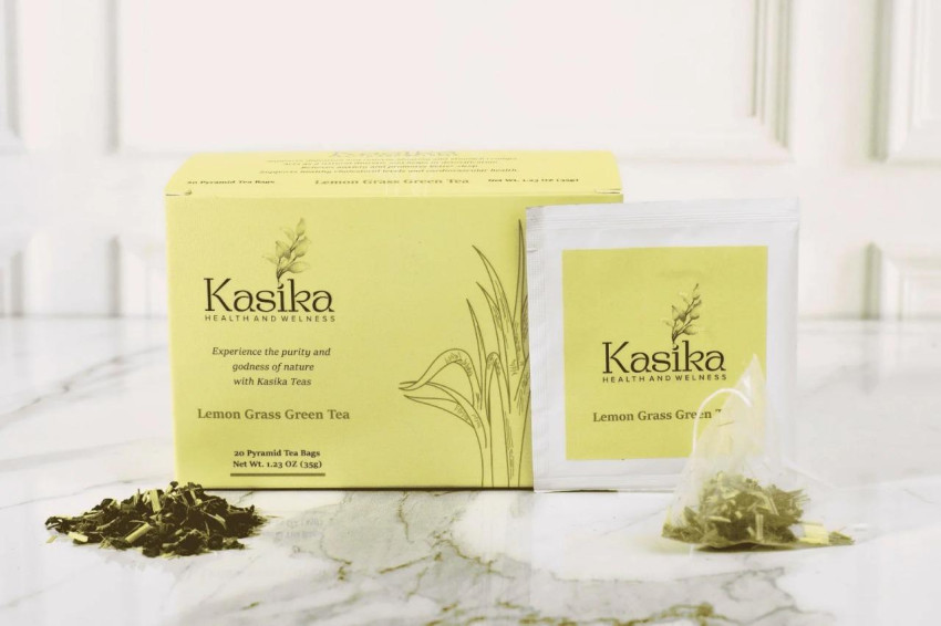Kasika Lemon Grass Green Tea Pyramid Bags 20 pcs