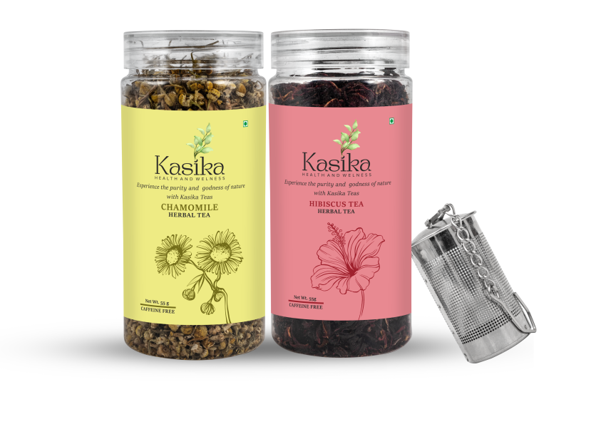Hibiscus & Chamomile Caffeine Free Combo in Loose Tea