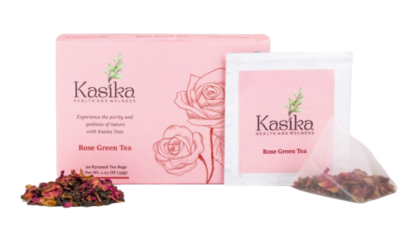 Kasika Rose Green Tea Pyramid Bags 20 pcs