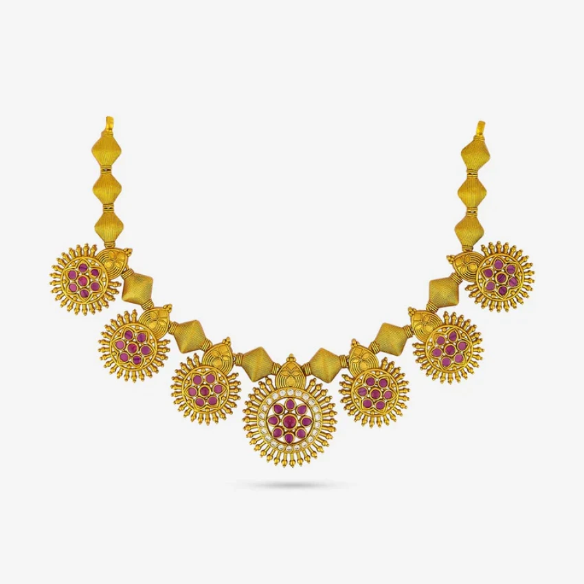 Silver Temple Necklace 190610