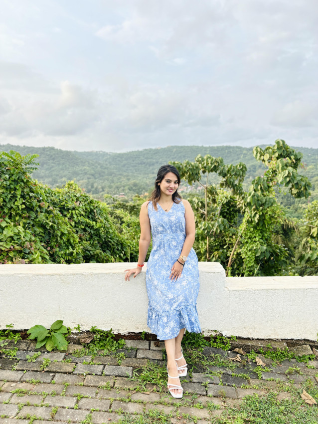 Floral Printed Fit & Flare Midi Dress