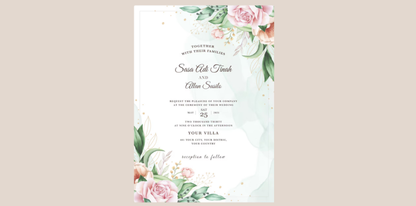 Wedding Invitation card