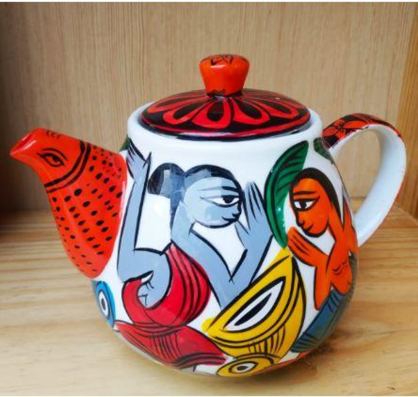Hand-painted kettle