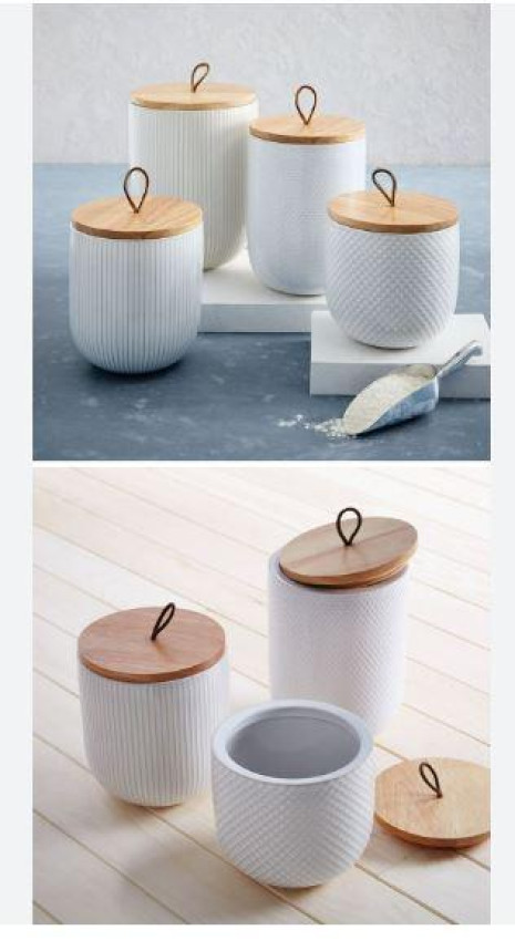 Stoneware Kitchen Canisters
