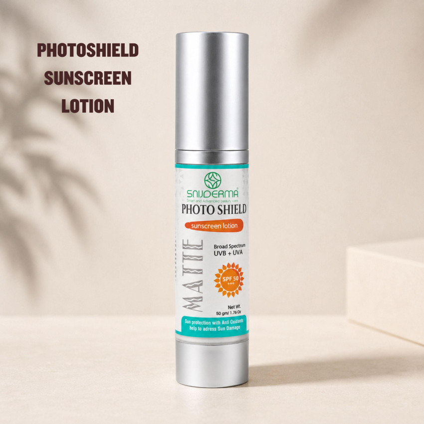 Photoshield Sunscreen Lotion SPF 50 PA+++ | Matte Finish UV Protection | Snijderma