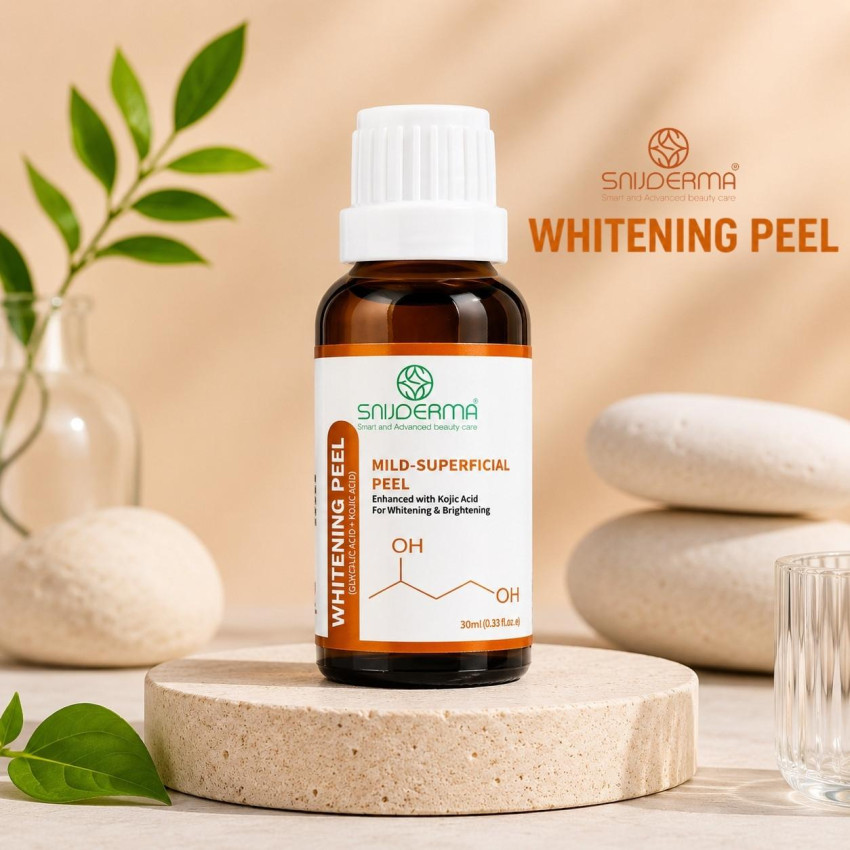 Whitening Peel 30ml | Glycolic, Lactic, Niacinamide, Kojic & Arbutin Peel for Pigmentation – Snijderma