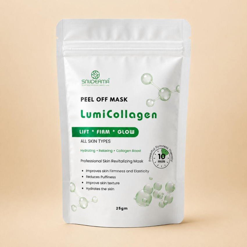 Snijderma LumiCollagen Peel Off Mask 25gm | Lift, Firm & Glow Professional Collagen Peel-Off Mask