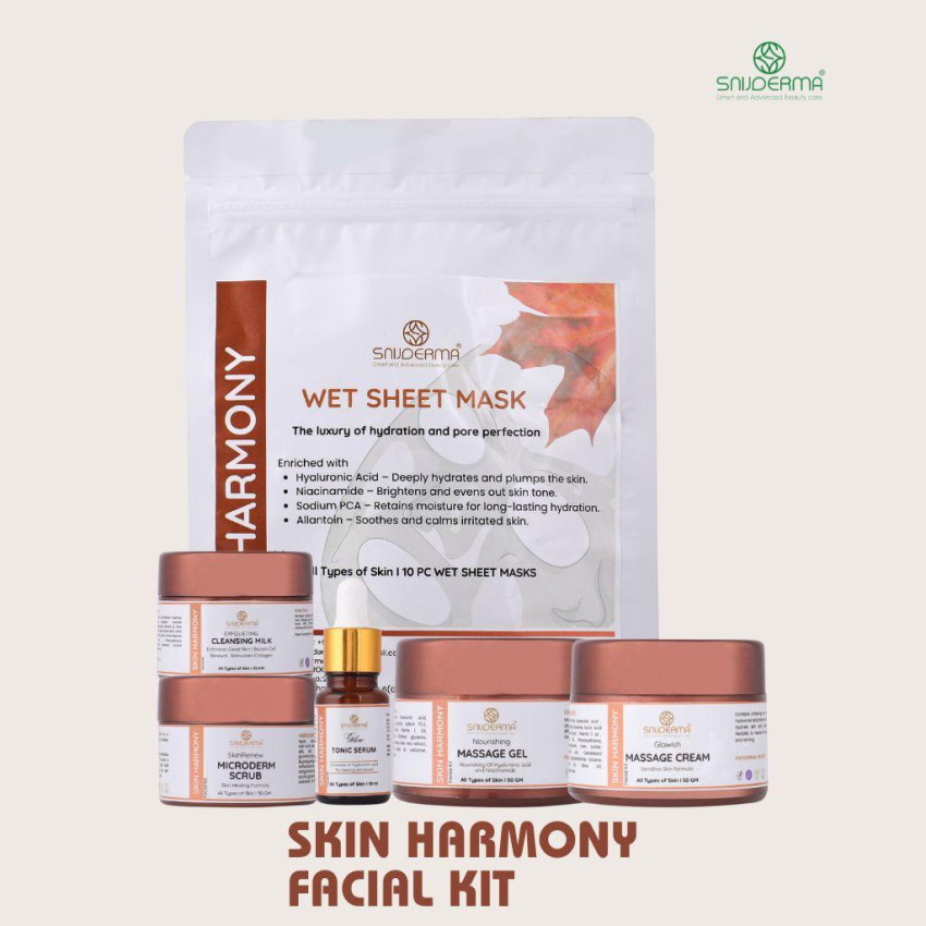 Skin Harmony Facial Kit (6 Steps) for Whitening & Brightening | Snijderma® Professional Facial Kit