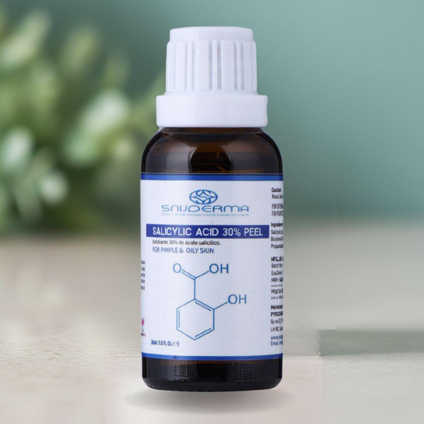SNIJDERMA Salicylic Acid 30% Peel – Professional Chemical Peel for Acne, Blackheads & Oily Skin Control (30ml)