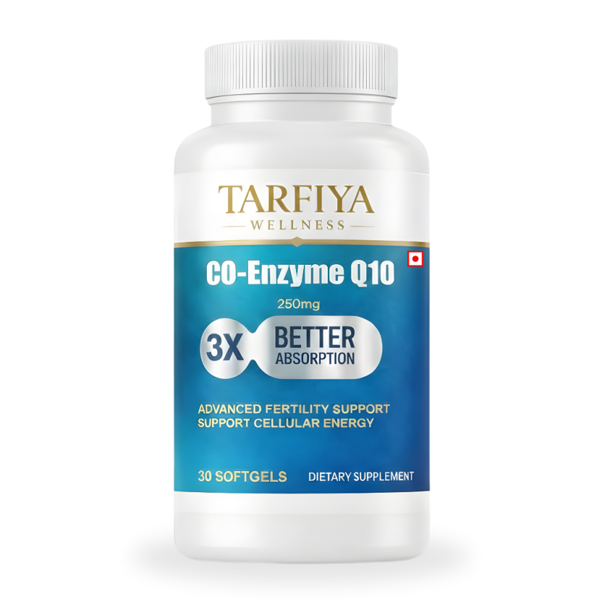 Co-Enzyme Q10 250 mg Softgels | 3X Absorption | Energy & Antioxidant Support | 30 Softgels