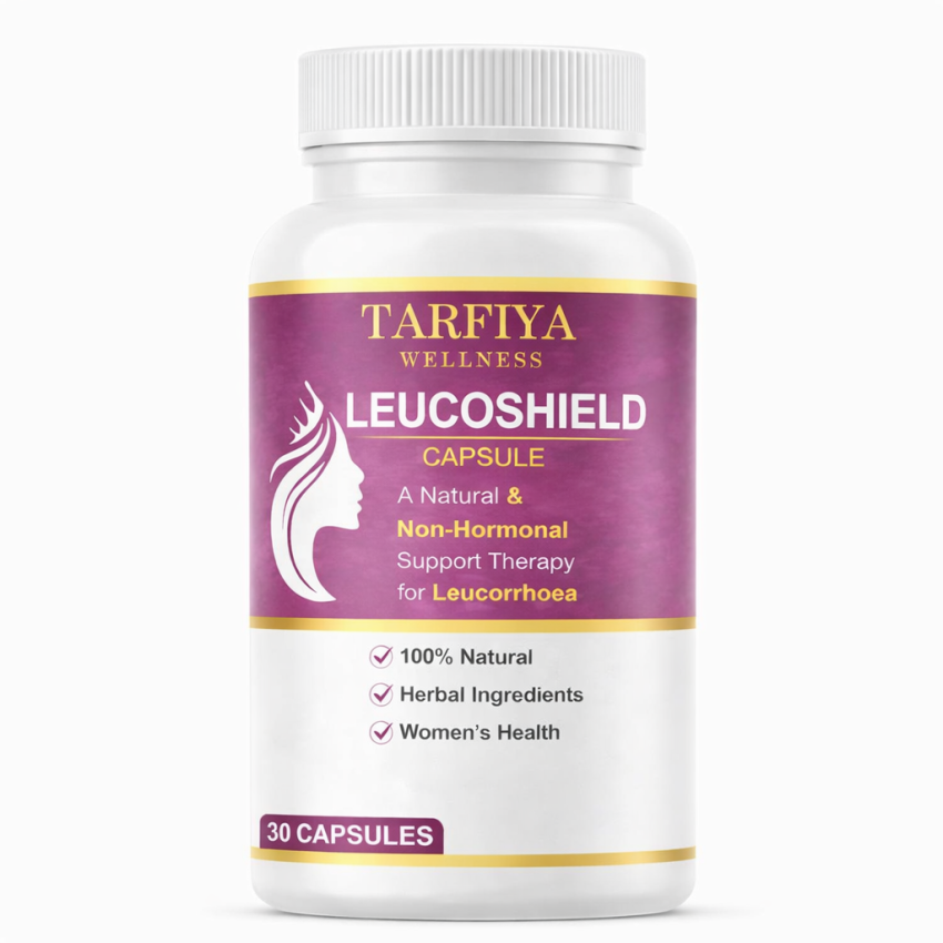 Leucoshield Capsule | Natural Non-Hormonal Support for Leucorrhoea | 30 Capsules
