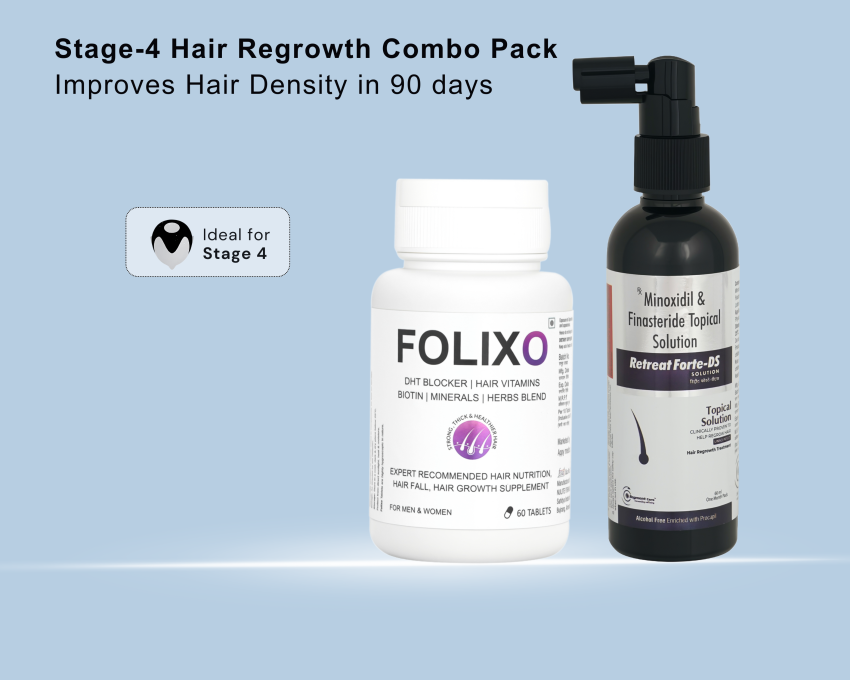 Stage-4 Combo Pack(Folixo Tablets & Retreat Forte-DS Solution)