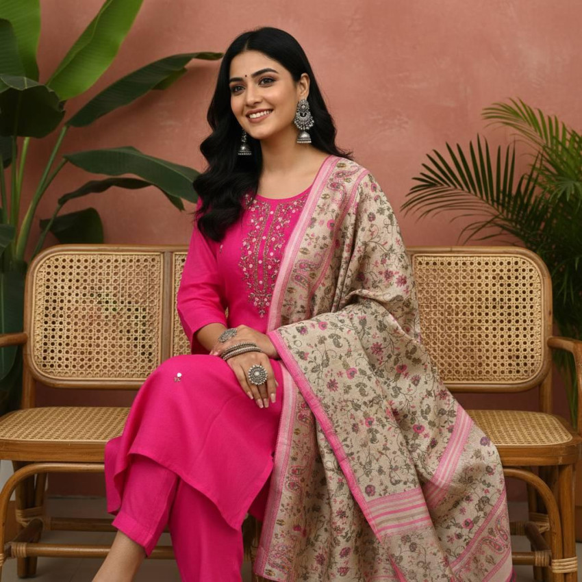 Vichitra Silk 3-Piece Set