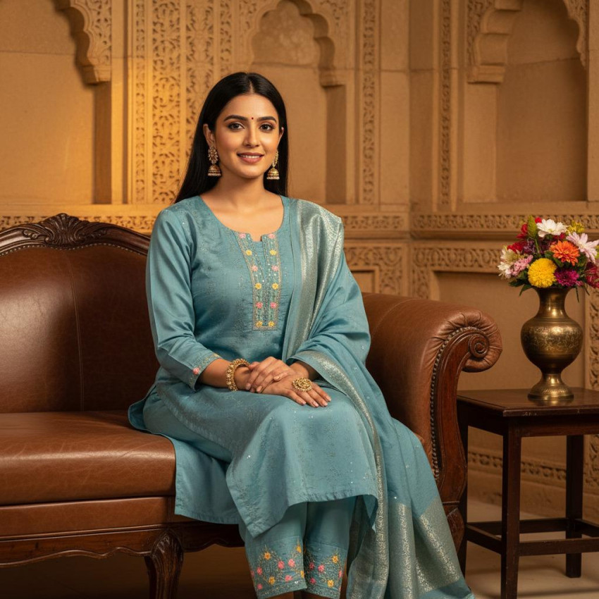 Silk 3-Piece Suit Set