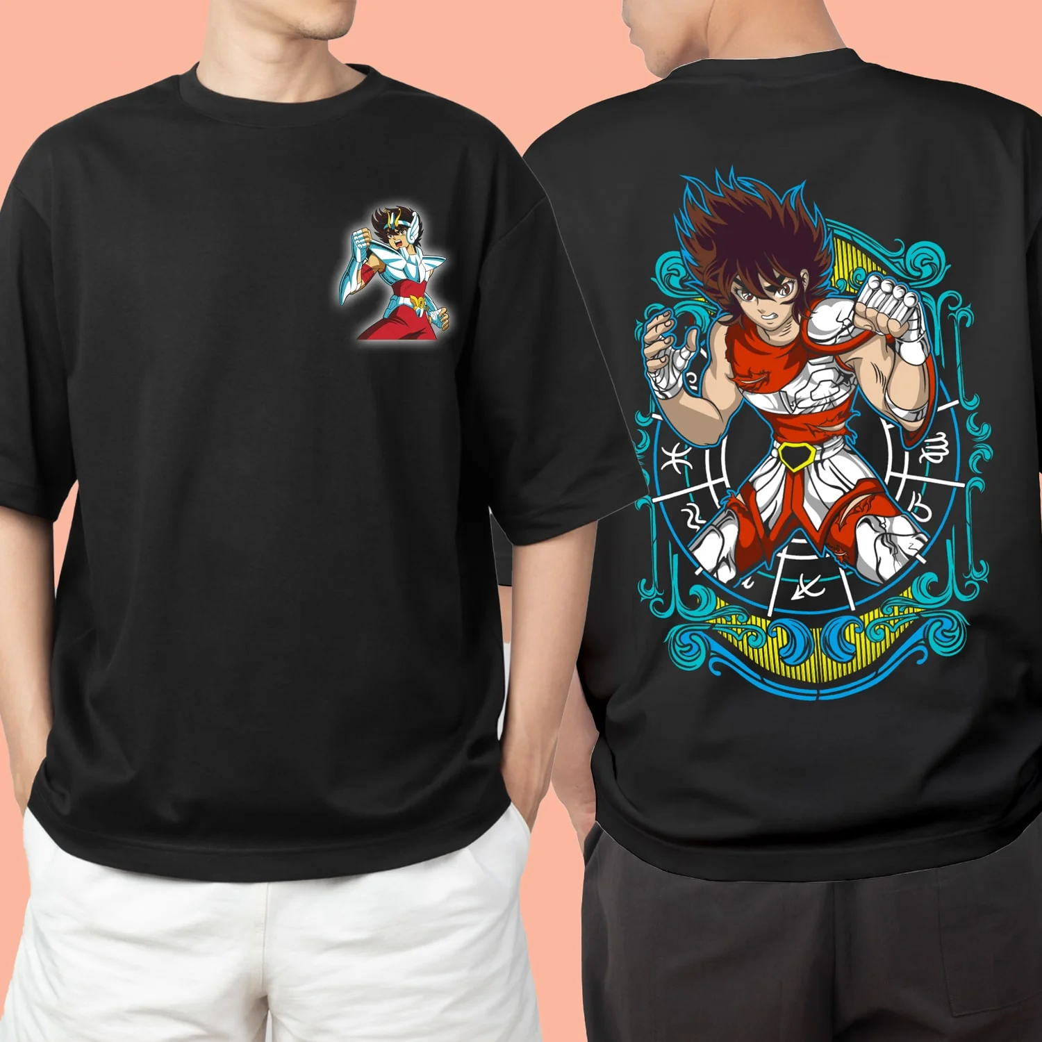 Zodiac Anime Style Oversized Tees