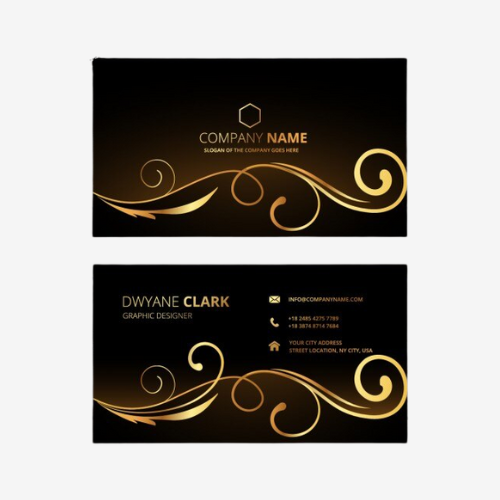 Scented Golden Business Card