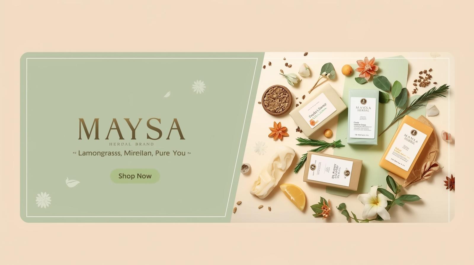 Maysa Herbal Desktop Banner