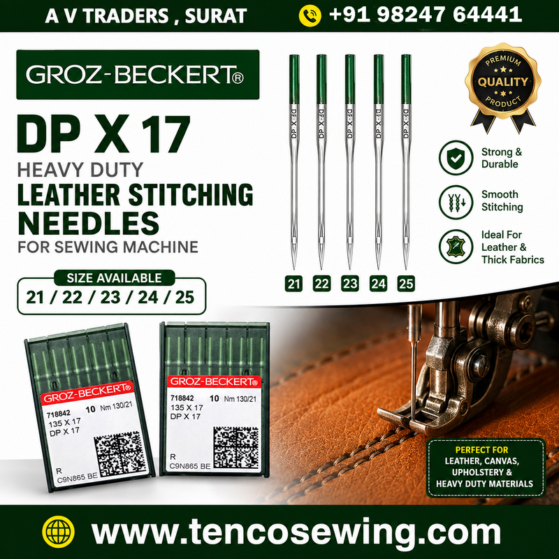 GROZ-BECKERT® DP X 17 HEAVY DUTY LEATHER STITCHING NEEDLES