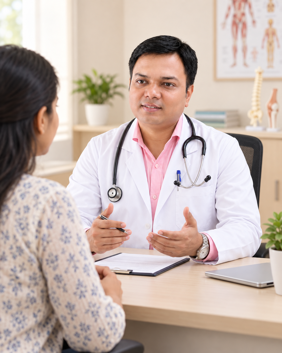 Doctor consulting with a patient